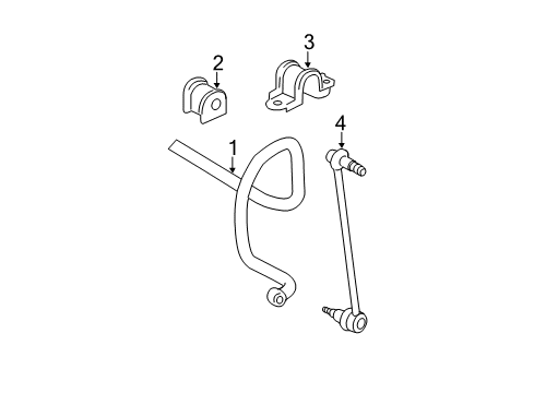2005 Toyota Avalon Stabilizer Bar & Components Diagram 2 - Thumbnail