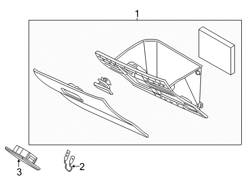 2018 Toyota Yaris iA Glove Box Diagram