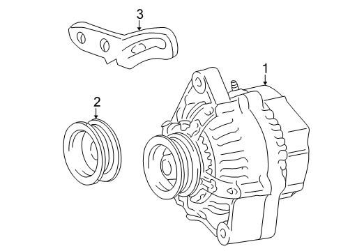 2004 Scion xA Alternator Diagram 2 - Thumbnail