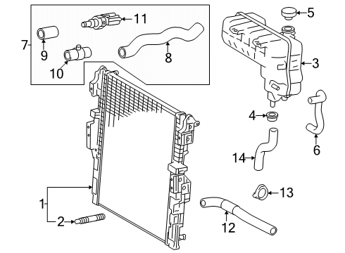 2025 Toyota Tacoma Inverter Cooling Components Diagram