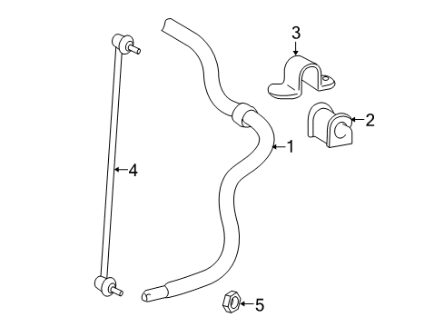 2012 Toyota Yaris Stabilizer Bar & Components Diagram 2 - Thumbnail