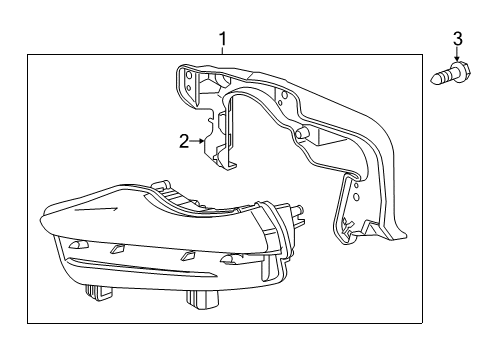 2016 Toyota Highlander Daytime Running Lamp Components Diagram
