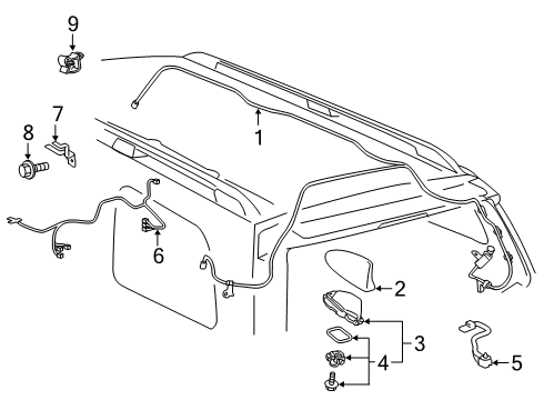 2021 Toyota Sequoia Antenna & Radio Diagram