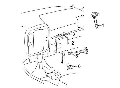 2006 Toyota Land Cruiser Sensor Diagram for 89421-71010