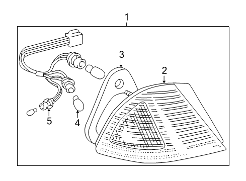 2000 Toyota Avalon Combination Lamps Diagram