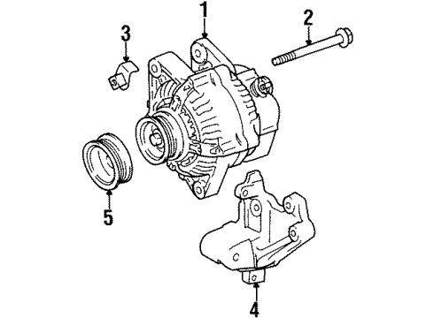 1994 Toyota Celica Pulley Diagram for 27411-16180