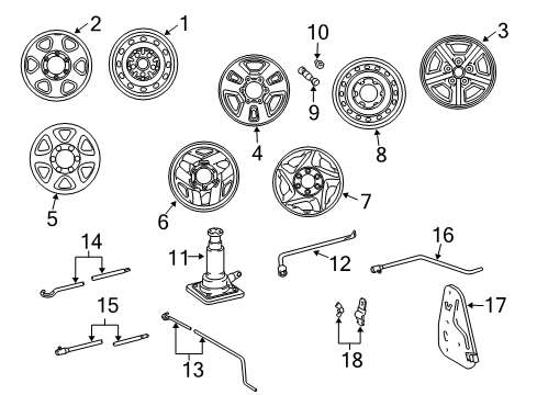 1996 Toyota Tacoma Wheels Diagram