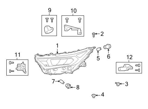 2023 Toyota RAV4 Headlamps Diagram 4 - Thumbnail