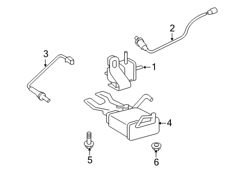 2013 Scion xB Oxygen Sensor, Front Diagram for 89467-72010