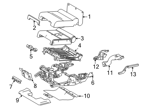 2025 Toyota 4Runner Third Row Seats Diagram 2 - Thumbnail