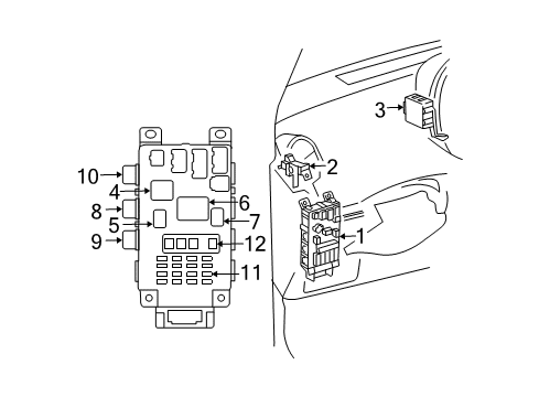 2004 Scion xA Flashers Diagram