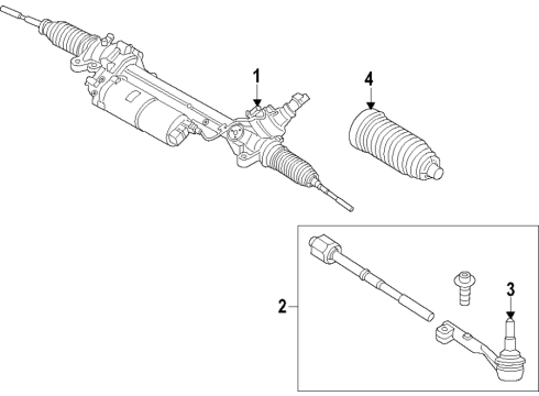 2025 Toyota GR Supra Steering Gear & Linkage Diagram