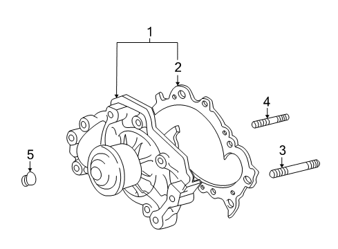 2003 Toyota Highlander Water Pump Diagram