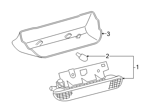 2006 Scion xA High Mount Lamps Diagram