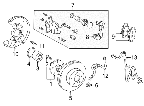 2001 Toyota Echo Anti-Lock Brakes Diagram