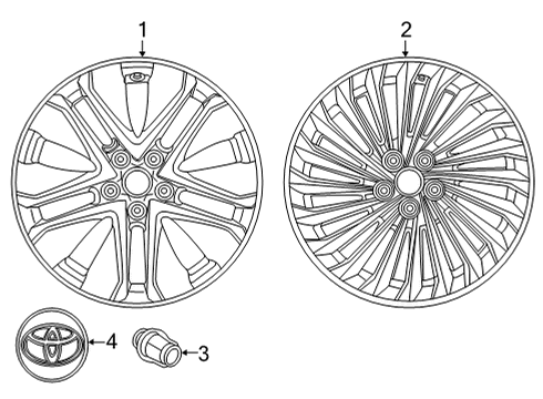 2025 Toyota Mirai Wheels Diagram