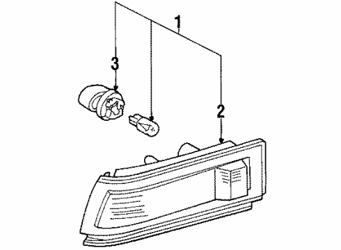 1986 Toyota Corolla Side Marker Lamps Diagram