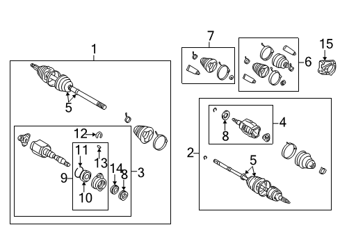 2003 Toyota Celica Dust Cover, Front Driver Side Diagram for 41336-12060
