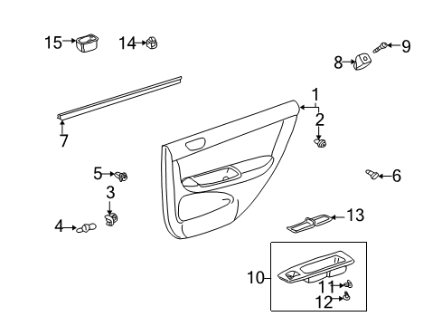 2002 Toyota Camry Door Diagram 6 - Thumbnail