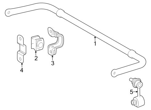 2024 Toyota bZ4X Stabilizer Bar & Components Diagram 3 - Thumbnail