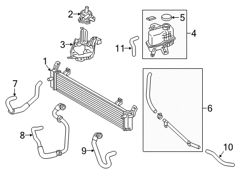 2016 Toyota Camry Inverter Cooling Components Diagram