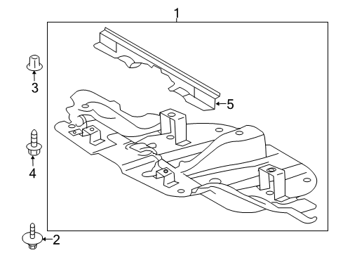 2020 Toyota Tundra Splash Shields Diagram