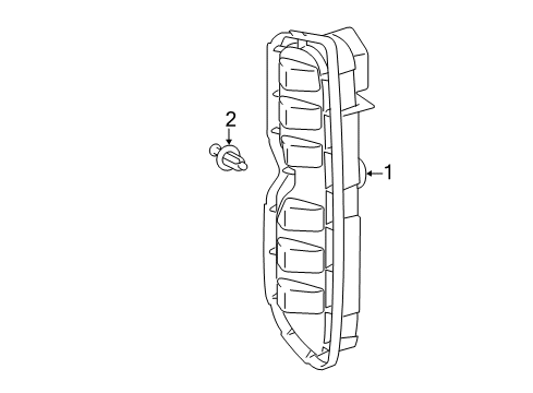 2015 Scion xB Daytime Running Lamp Components Diagram