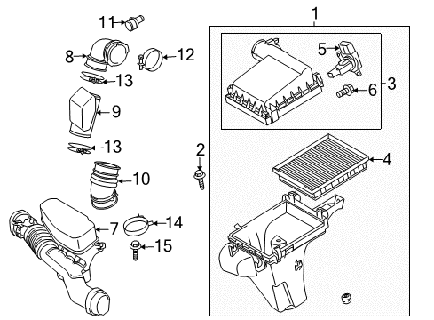 2011 Toyota Prius Filters Diagram
