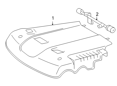 2006 Toyota Tundra Engine Appearance Cover Diagram
