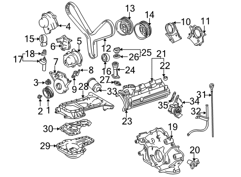 2001 Toyota Sequoia Engine Parts Diagram