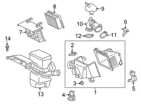2011 Toyota Sienna Air Intake Diagram