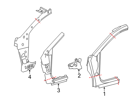 2013 Toyota Avalon Hinge Pillar Diagram