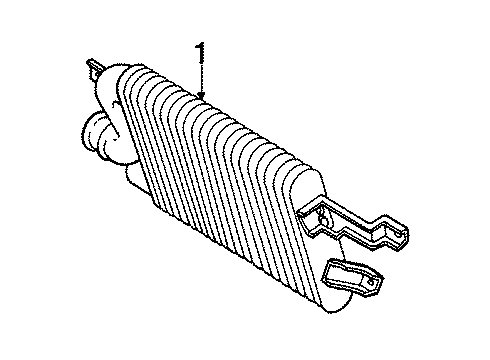 1987 Toyota Supra Intercooler Diagram for 17940-42010