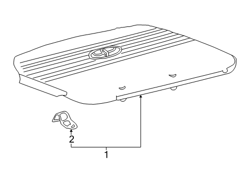 2003 Toyota Solara Engine Appearance Cover Diagram