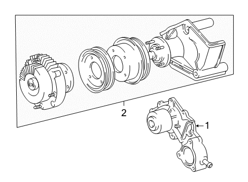 2002 Toyota Tacoma Water Pump Diagram 2 - Thumbnail