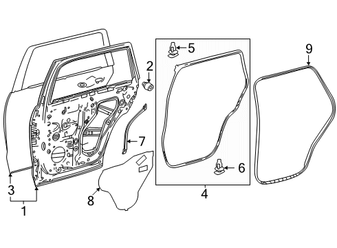 2025 Toyota 4Runner Door & Components Diagram 2 - Thumbnail