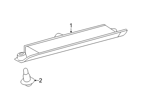 2012 Toyota Prius V High Mount Lamps Diagram