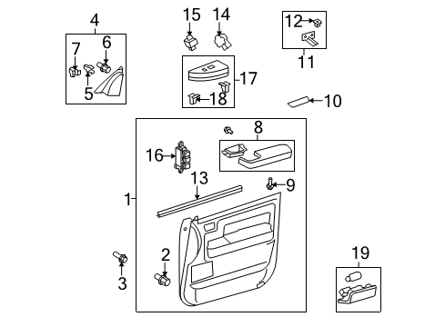 2021 Toyota Sequoia Front Door Diagram 2 - Thumbnail