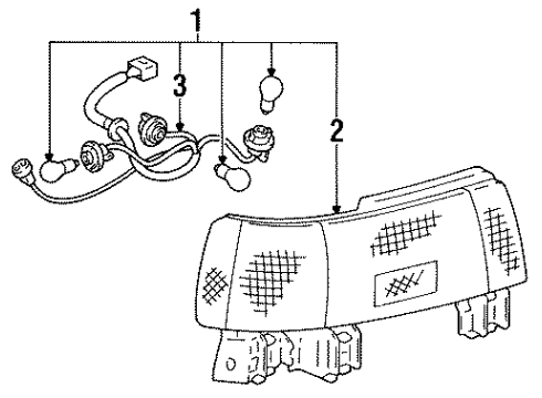 1991 Toyota Tercel Tail Lamps Diagram