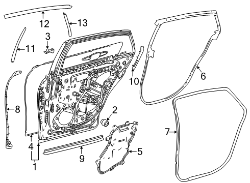 2025 Toyota Mirai Door & Components Diagram 2 - Thumbnail