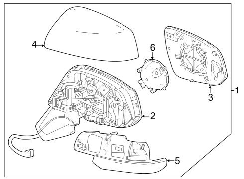 2024 Toyota Corolla Cross Mirrors Diagram 3 - Thumbnail
