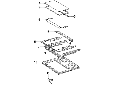 1989 Toyota Celica Sunroof Diagram