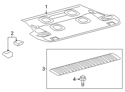 2011 Toyota Land Cruiser Interior Trim - Rear Body Diagram