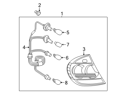 2005 Toyota Camry Combination Lamps Diagram