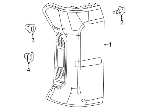 2025 Toyota Tacoma Combination Lamps Diagram
