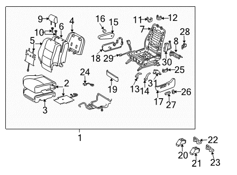 2007 Toyota Highlander Lumbar Control Seats Diagram