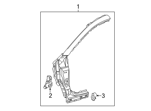 2025 Toyota RAV4 Hinge Pillar Diagram 2 - Thumbnail