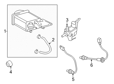 2012 Toyota Yaris Emission Components Diagram