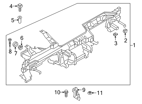 2025 Toyota GR Supra Instrument Panel Diagram 2 - Thumbnail