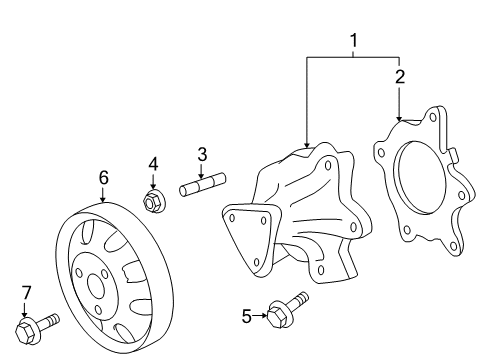 2009 Toyota Prius Water Pump Diagram